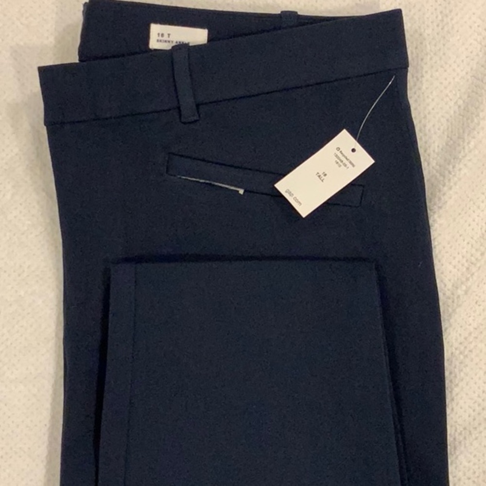 GAP navy blue skinny ankle pants with stretch. 16 Tall